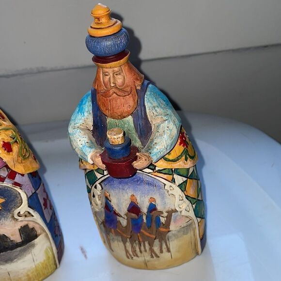 Vtg 2003 Jim Shore Let Every Heart Prepare Him Room Wisemen Three Figurines - Picture 4 of 8